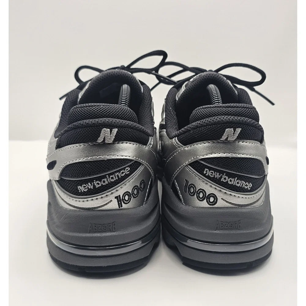 New Balance 1000 Mens Size 10D  Grey Day 2025 Silver/Black Sneaker M1000EGR